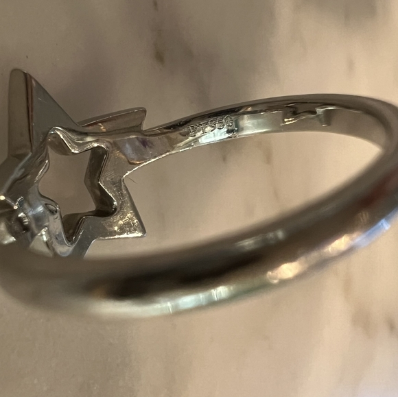Tiffany & Co. Platinum Star Diamond Ring Vintage - Picture 3 of 5